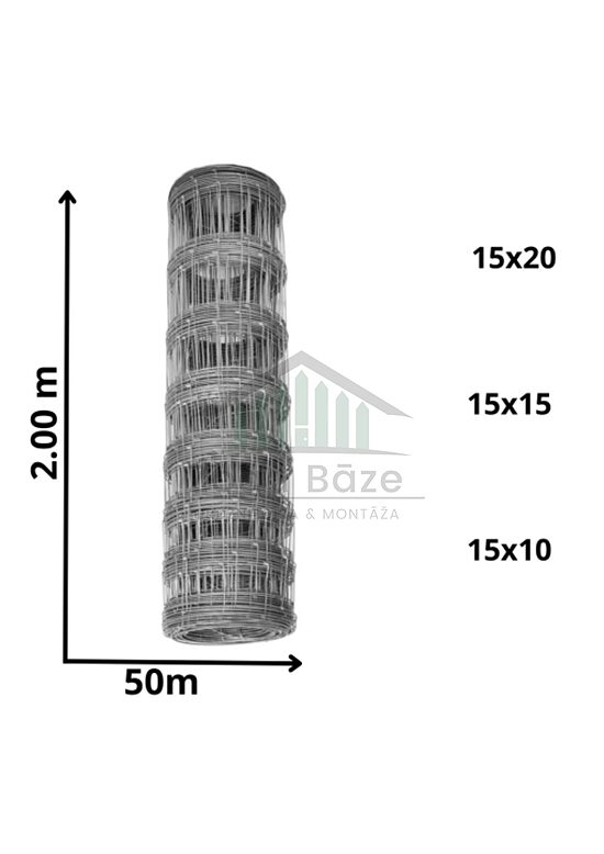 Lauksaimniecības siets ruļļos 2.00X50M