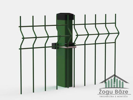 3D Žoga panelis Ø4mm Zaļš RAL6005