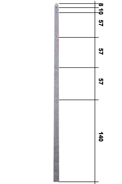 3200/100/80mm Armēts betona stabs 