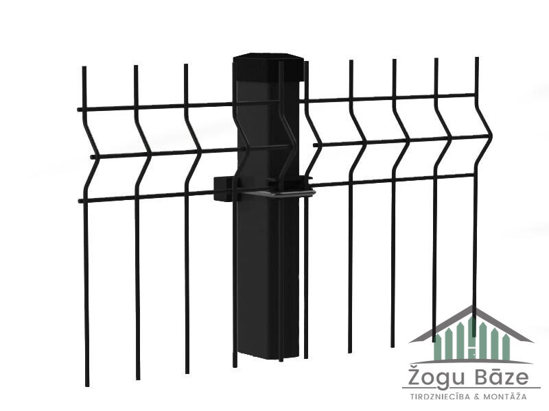 3D Žoga panelis Ø5mm Melns RAL9005