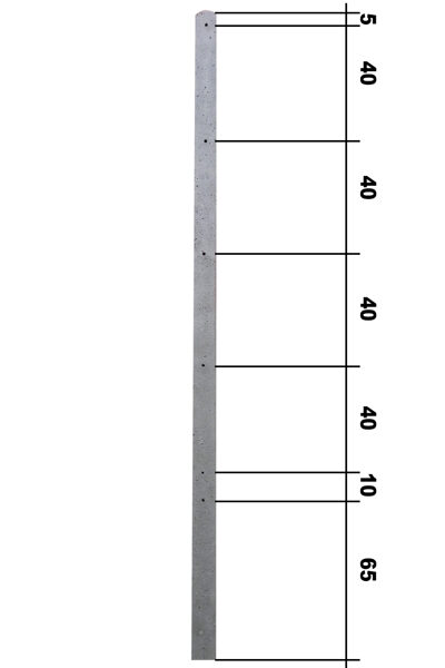 2400/95/80mm Armēts betona stabs 